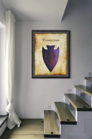 Tharizdun Original Heraldry of Greyhawk Anna Meyer Cartography Canvas Art Print