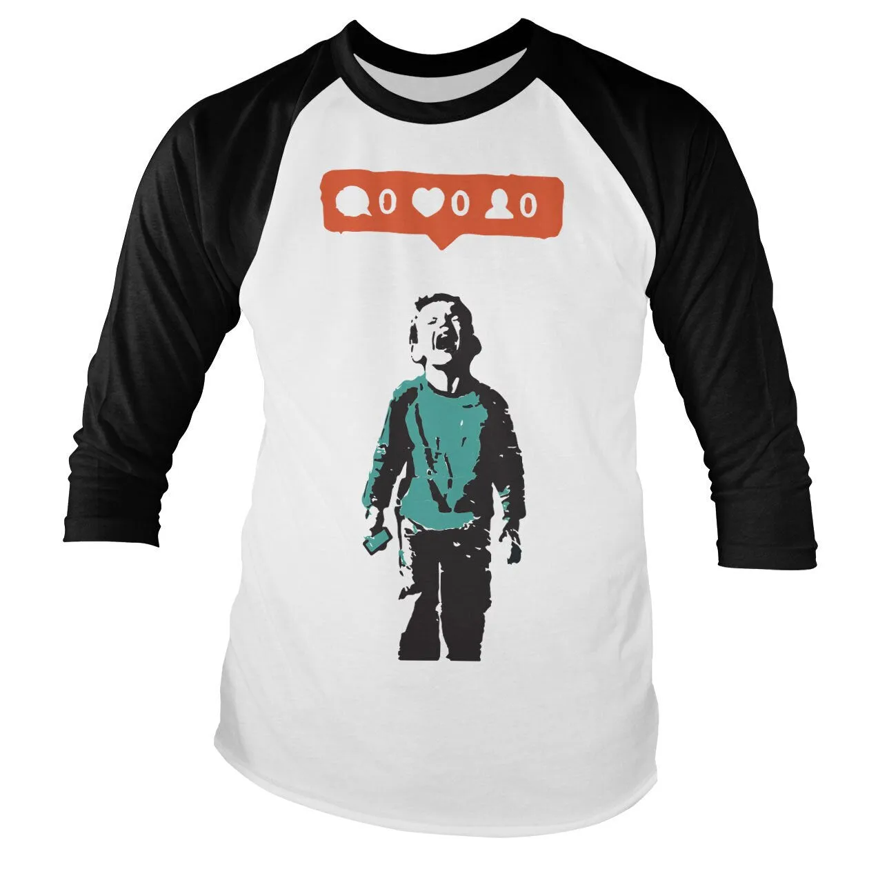 The Social Kid Baseball Long Sleeve Tee