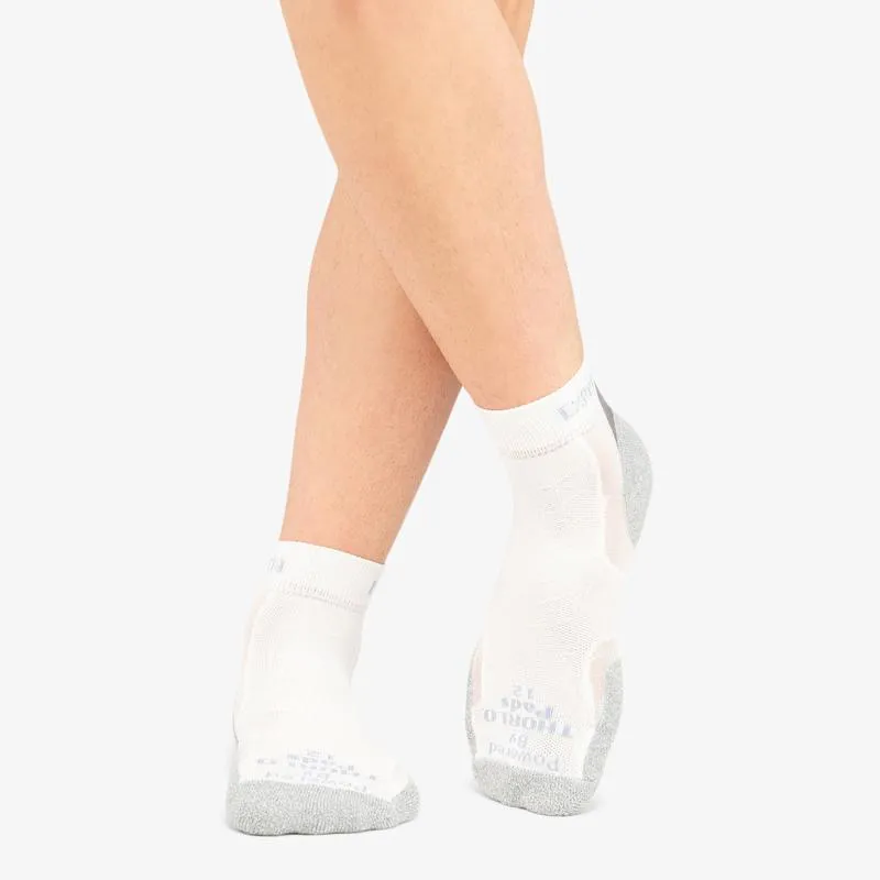 Thorlos Experia TECHFIT Light Cushion Ankle Sock (White)