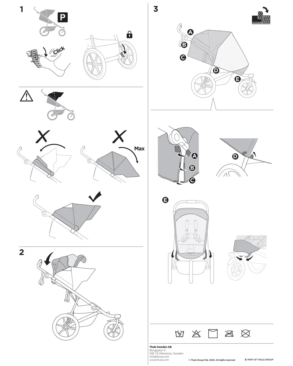 Thule Urban Glide 3 Double Rain Cover