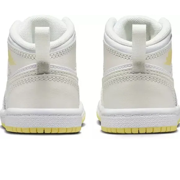 Toddler Air Jordan 1 Mid Sail/White/Light Laser Orange