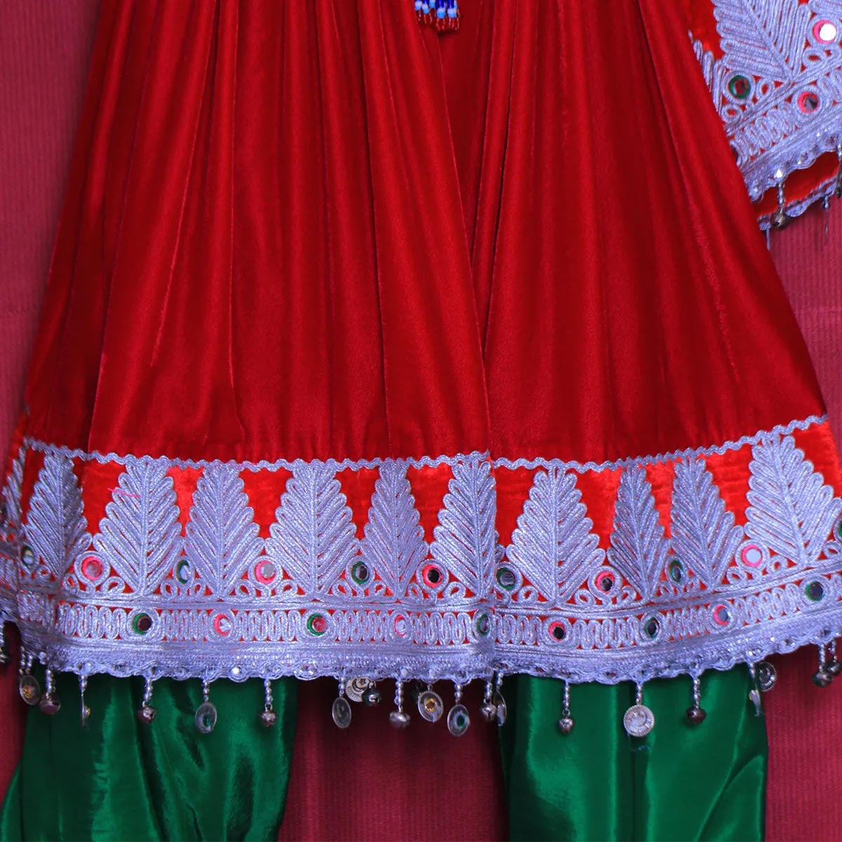 Traditional Kids Afghani Clothing | Handcrafted Cultural Attire Nk-398