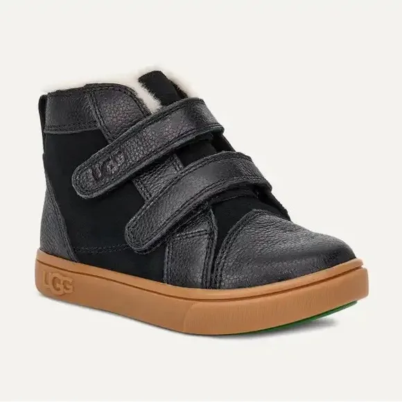 UGG | Rennon II High Top Sneaker Bootie New In Black Leather