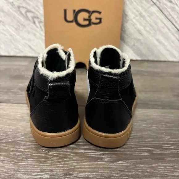 UGG | Rennon II High Top Sneaker Bootie New In Black Leather