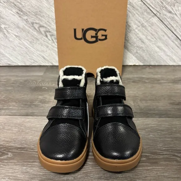 UGG | Rennon II High Top Sneaker Bootie New In Black Leather