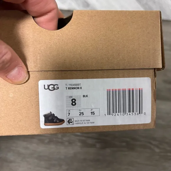 UGG | Rennon II High Top Sneaker Bootie New In Black Leather