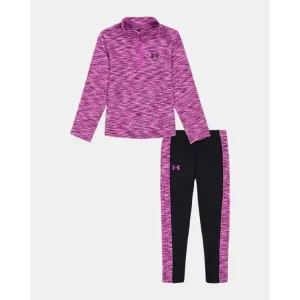 Under Armour Girl UA Twisted 1/4 Zip Set - Vivid Magenta