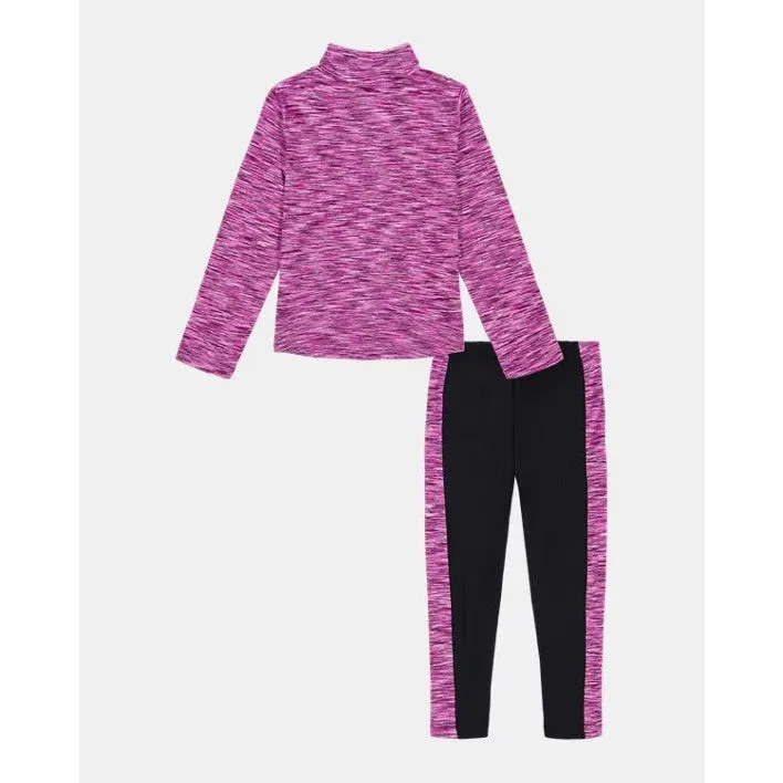Under Armour Girl UA Twisted 1/4 Zip Set - Vivid Magenta
