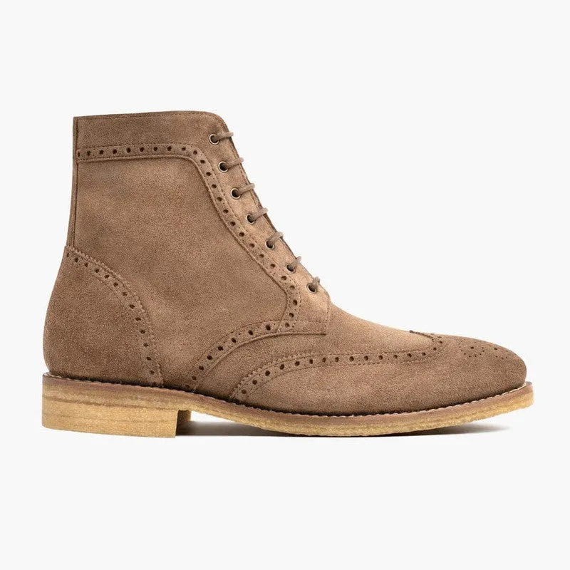 Vanguard Camel Suede Boots
