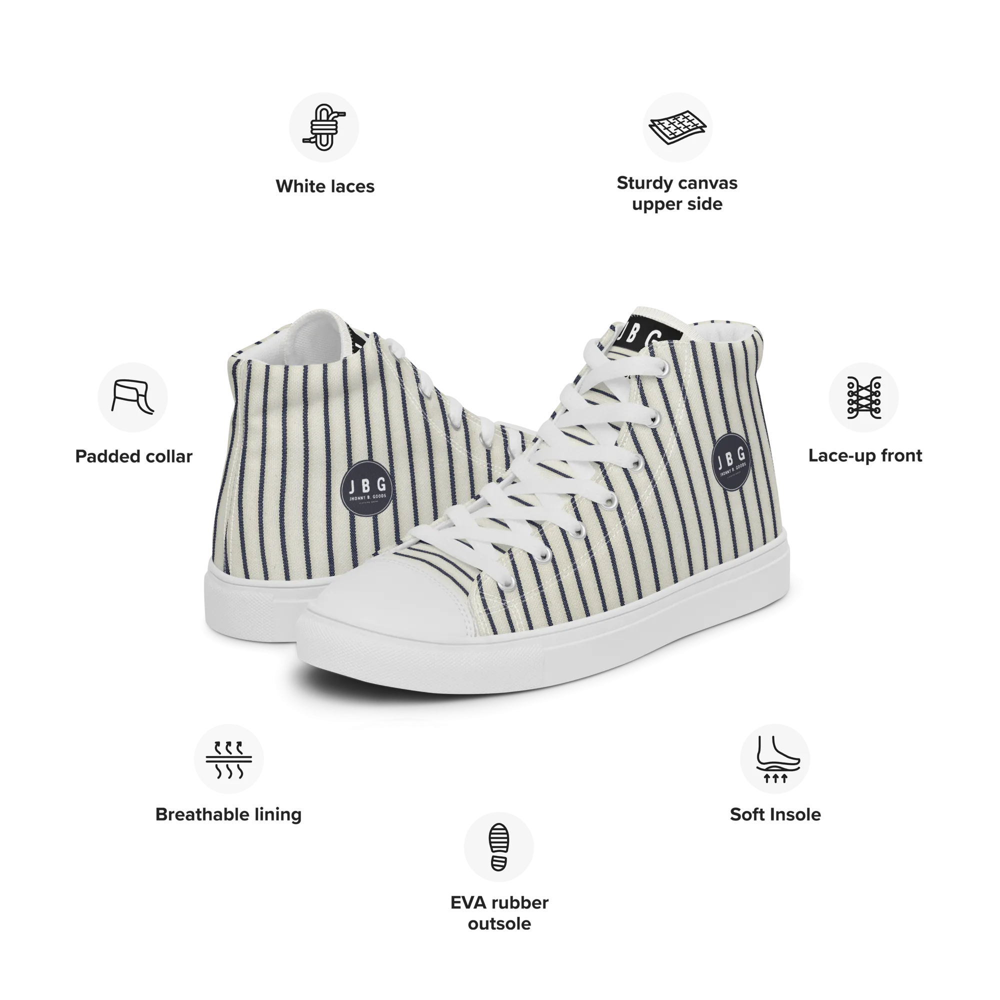 Vintage - Women’s high top canvas shoes