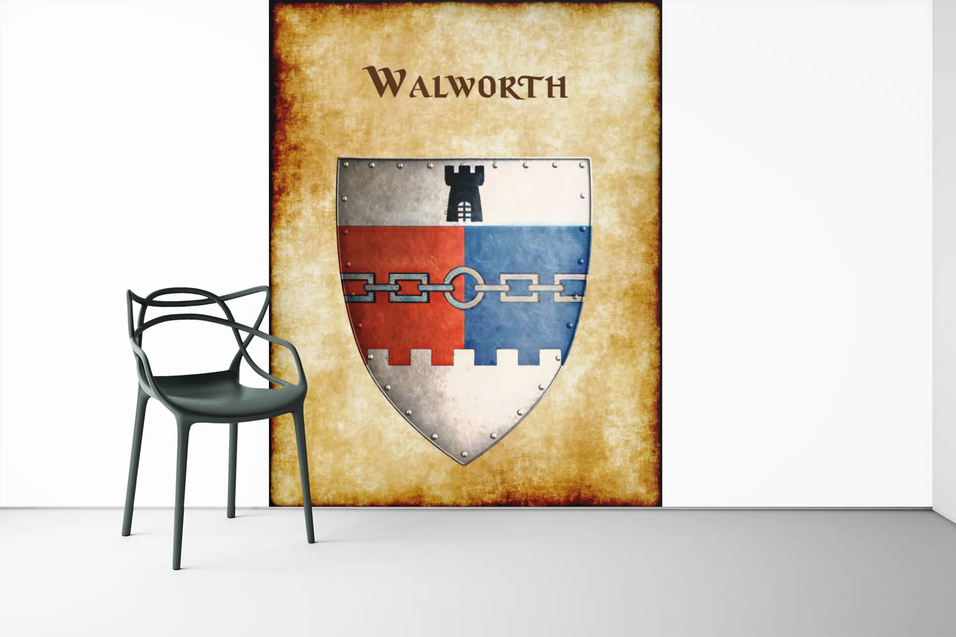 Walworth Heraldry of Greyhawk Anna Meyer Cartography Canvas Art Print