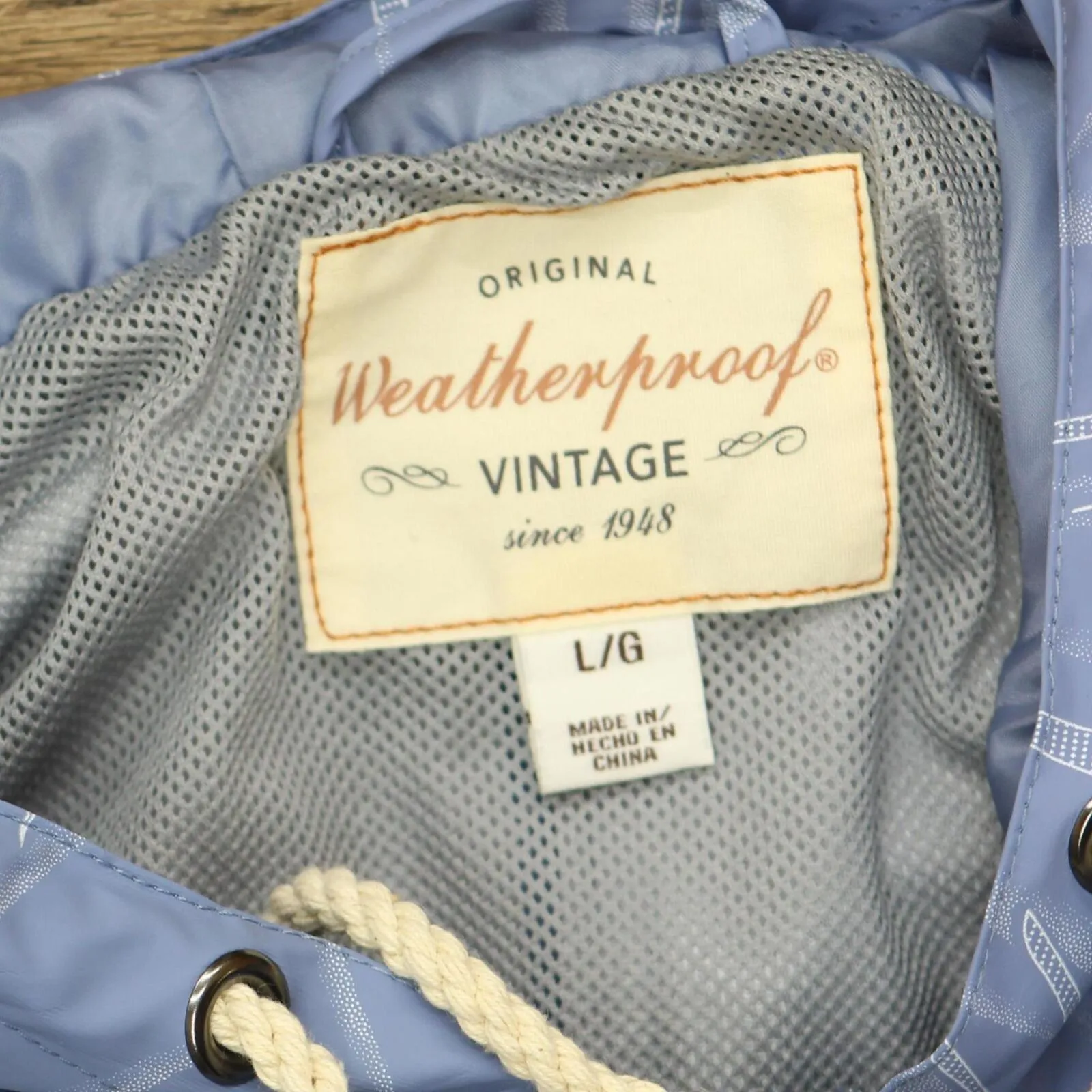 Weatherproof Vintage Womens Ladies' Rain Slicker Jacket 1295333 Riverside Blue L
