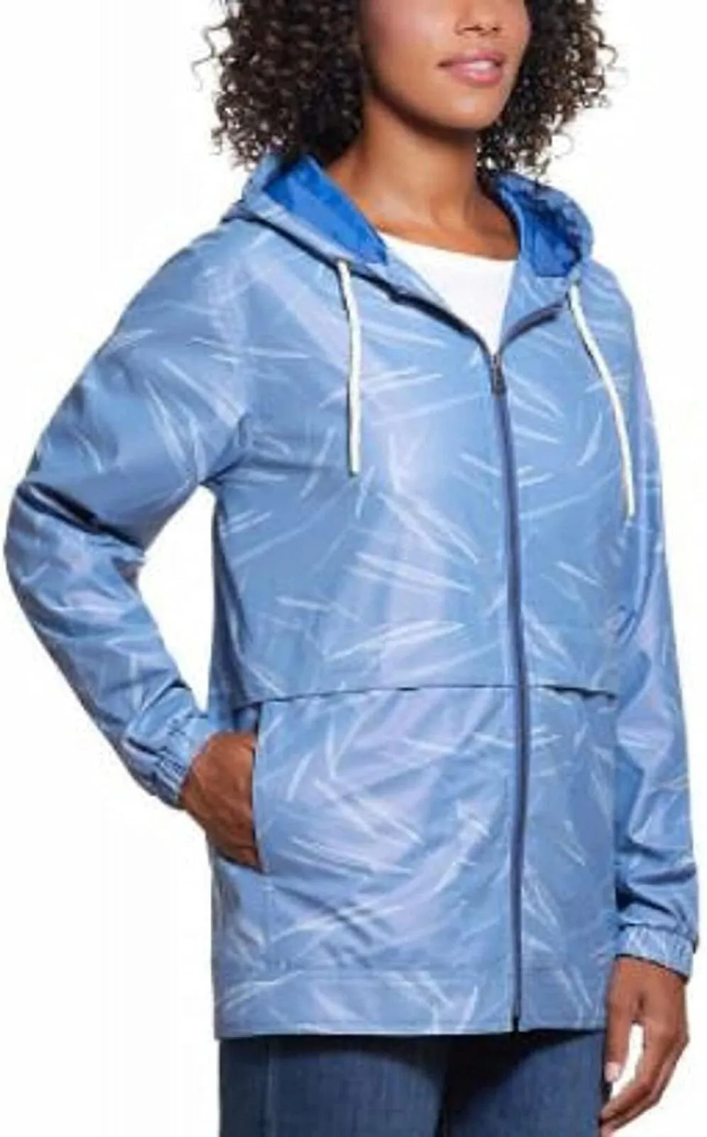 Weatherproof Vintage Womens Ladies' Rain Slicker Jacket 1295333 Riverside Blue L