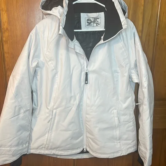 Wildhorn Frontera Premium Women's Lg Ski Snow Jacket Windproof Waterproof Grey