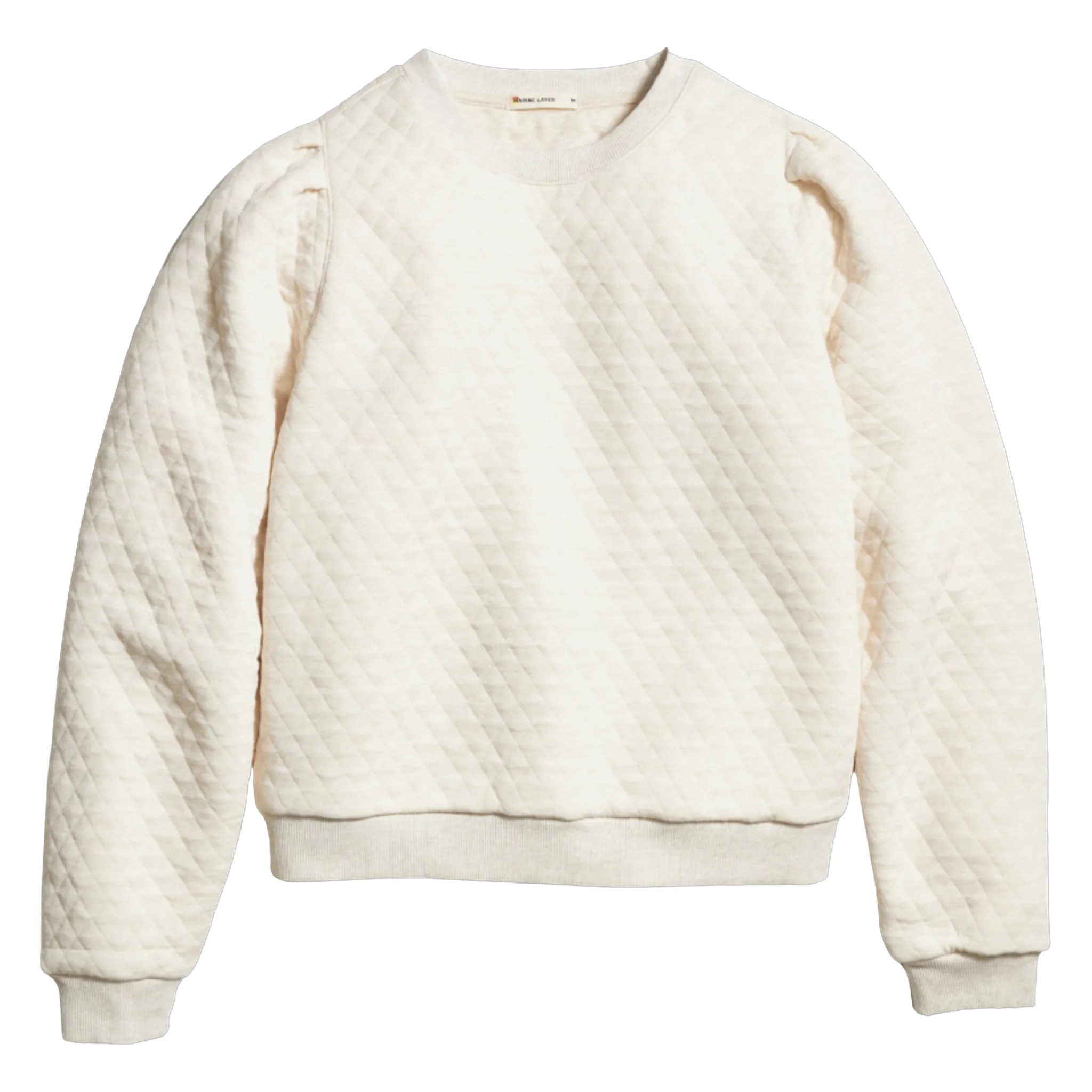 Women's Corbet Quilted Puff Sleeve Crewneck