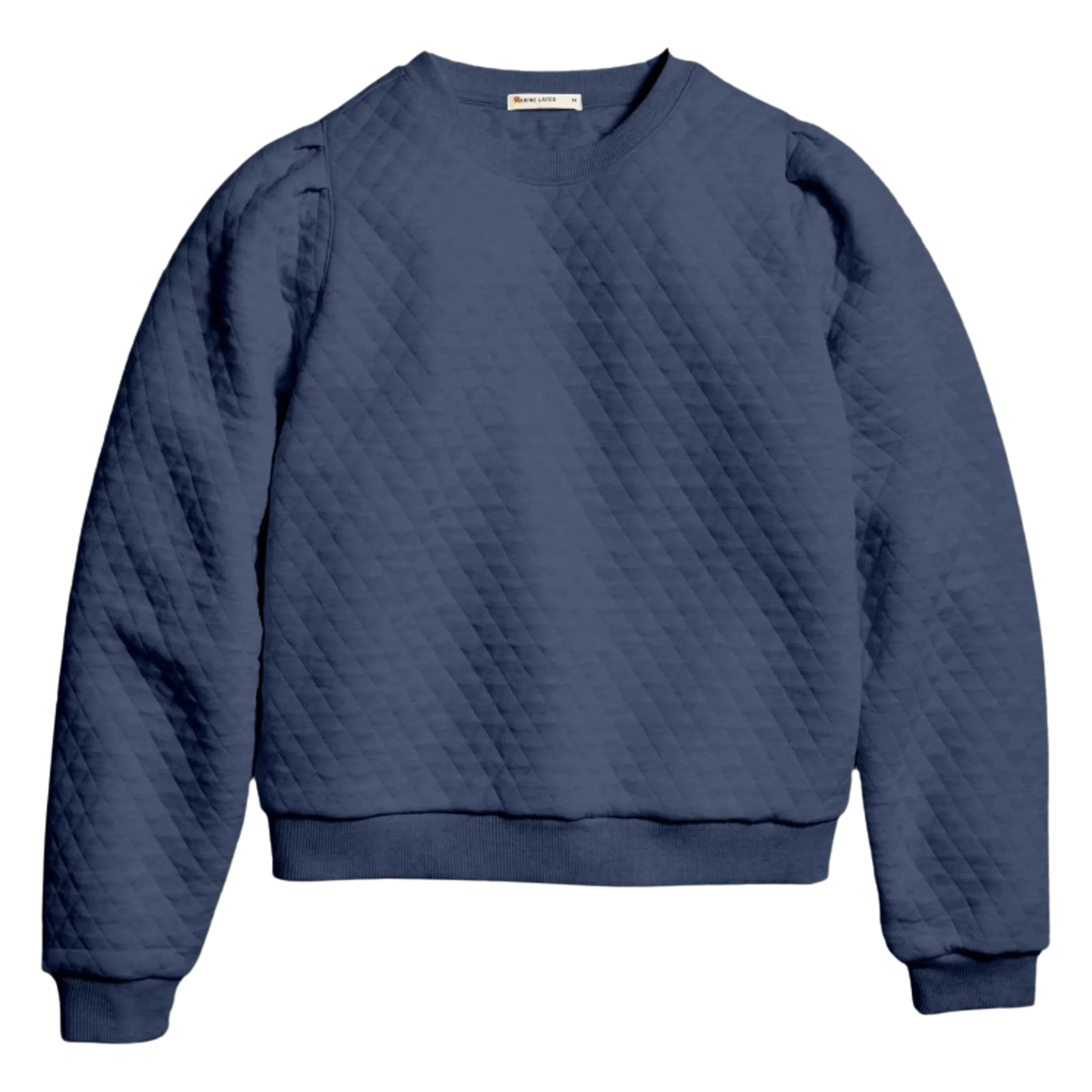 Women's Corbet Quilted Puff Sleeve Crewneck