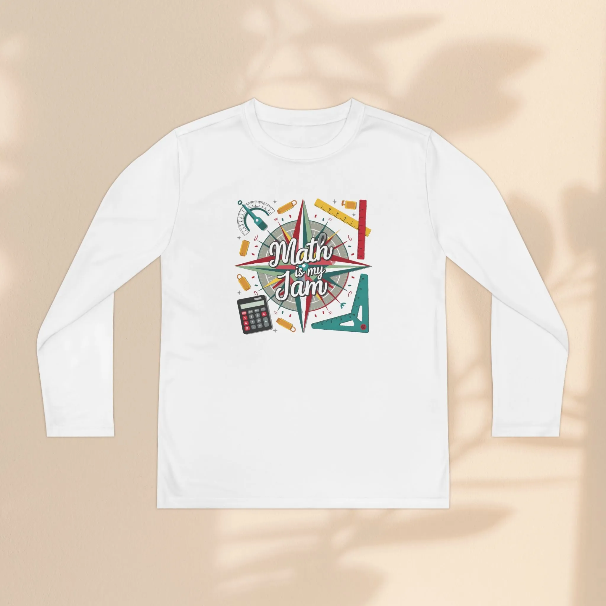 Youth Long Sleeve Competitor Tee - Math Is My Jam