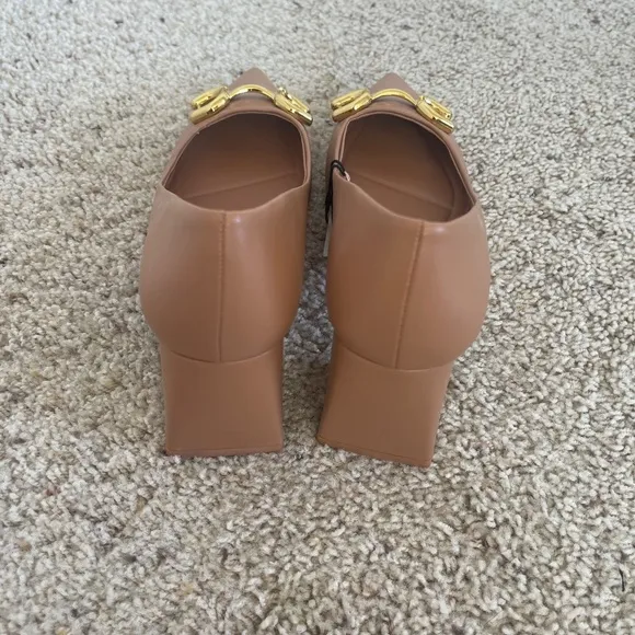Zara Buckled Chunky High Heel Sz 40/9 NWT
